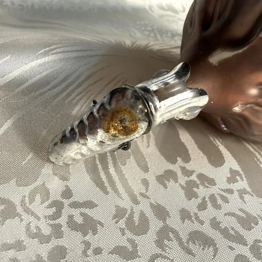 ARTICHOKE OLD WORLD CHRISTMAS BLOWN GLASS CLIP ON Tree Fruit Veggie ORNAMENT